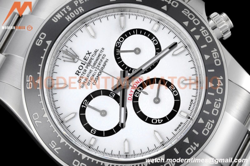 Rolex - Daytona 126500LN 40mm CER SS/SS 904L White SBF DD4802 Mod