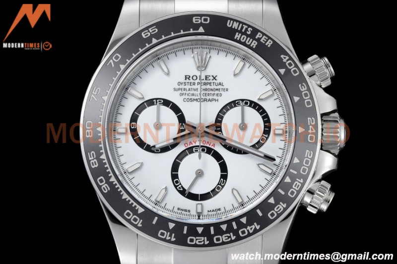 Rolex - Daytona 126500LN 40mm CER SS/SS 904L White SBF DD4130
