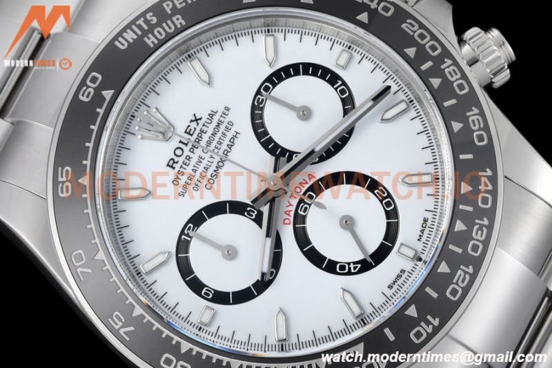 Rolex - Daytona 126500LN 40mm CER SS/SS 904L White SBF DD4130