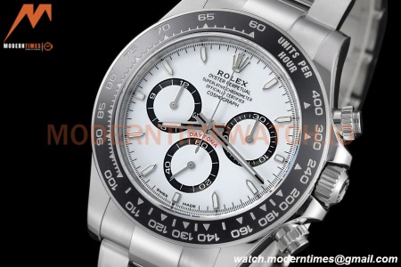 Rolex - Daytona 126500LN 40mm CER SS/SS 904L White SBF DD4130