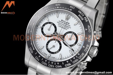 Rolex - Daytona 126500LN 40mm CER SS/SS 904L White SBF DD4130