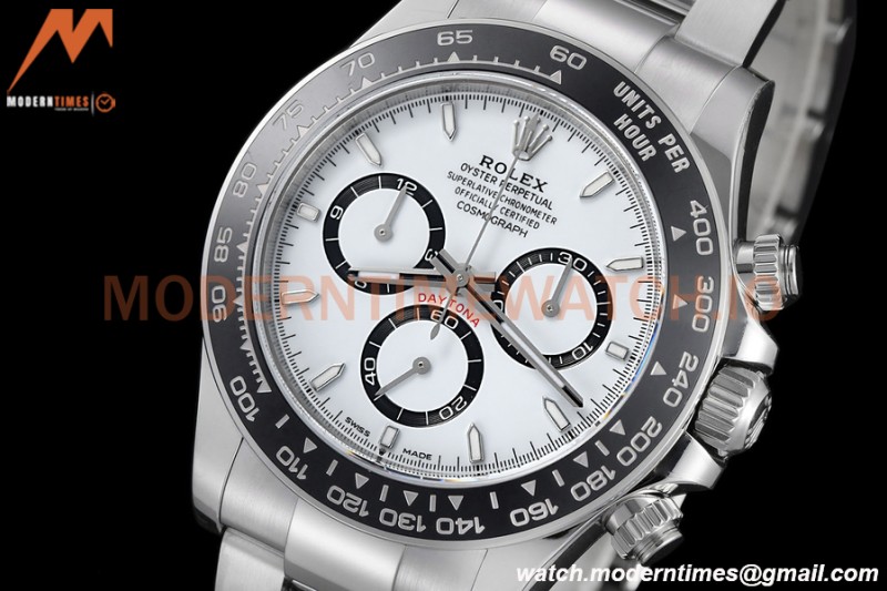 Rolex - Daytona 126500LN 40mm CER SS/SS 904L White SBF DD4130