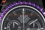 Rolex - Blaken Daytona Purple Rainbow 40mm Diamond DLC/DLC Black/Stk TWF A4130