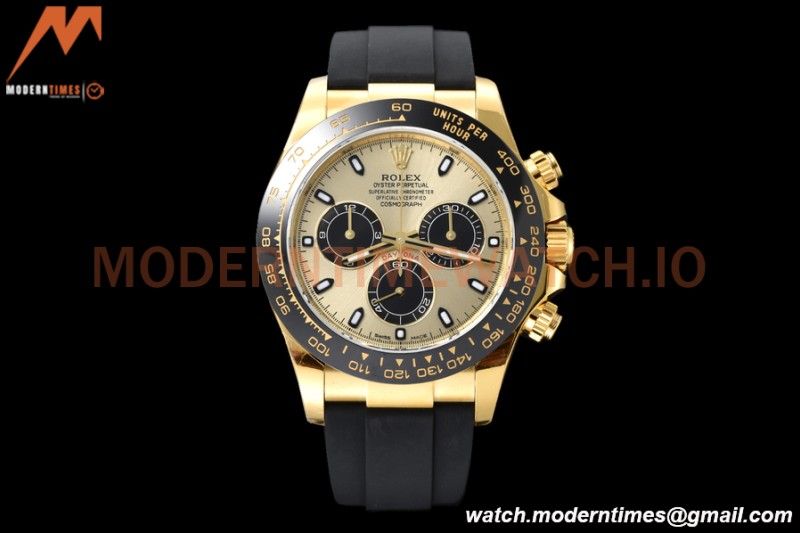 Rolex - Daytona 116518LN 40mm CER 904L YG/RU Gold/Black VSF DD4130