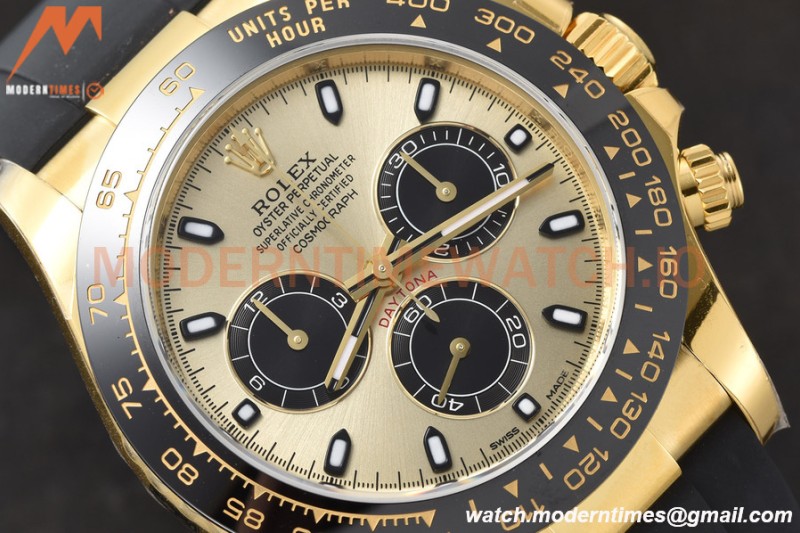 Rolex - Daytona 116518LN 40mm CER 904L YG/RU Gold/Black VSF DD4130