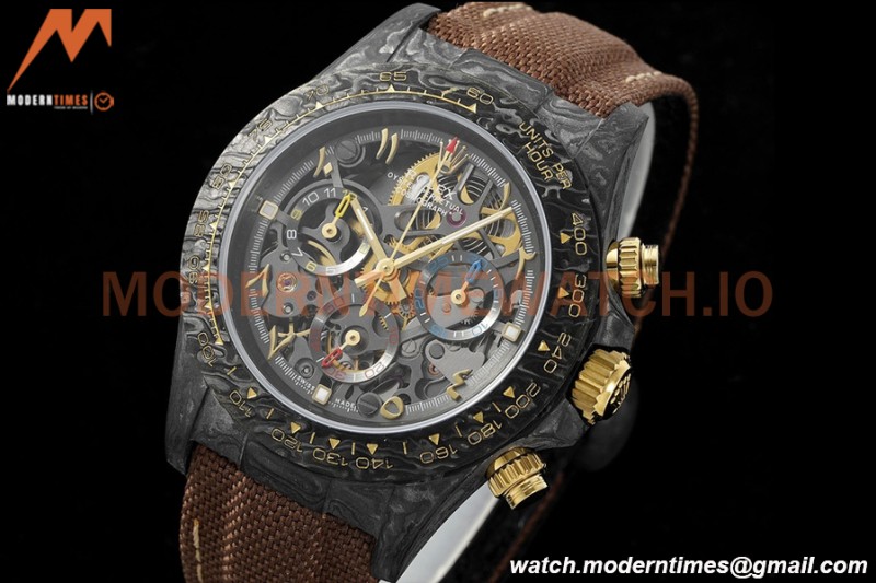 Rolex - Daytona 40mm Rose Gold FC/NY Abaric Skeleton Dial DIWF SA4130