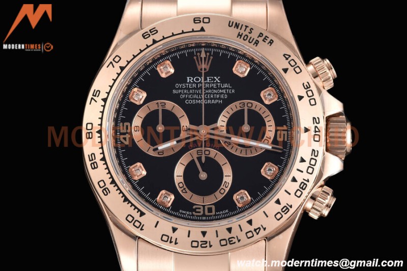 Rolex - Daytona 116505 40mm Tungsten Gain Weight RG/RG Dia/Blk CTF DD4130