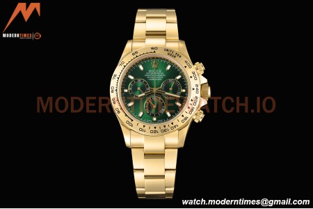 Rolex - Daytona 116508 40mm Tungsten Gain Weight YG/YG Green CTF DD4130
