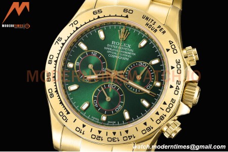Rolex - Daytona 116508 40mm Tungsten Gain Weight YG/YG Green CTF DD4130