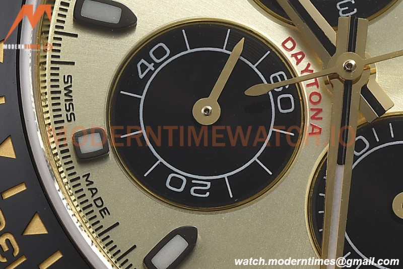 Rolex - Daytona 116518LN 40mm Tungsten Gain Weight Cer YG/RU Champ/Blk CTF DD4130