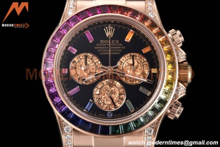 Rolex - Daytona 116595 RBOW 40mm Tungsten Gain Weight RG/RU Blk/Dia CTF DD4130
