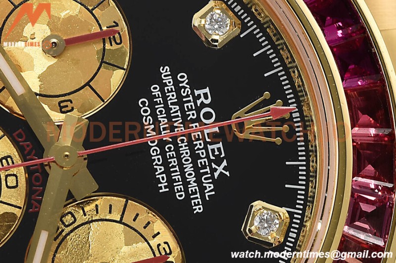 Rolex - Daytona 116598 RBOW 40mm Tungsten Gain Weight YG/YG Blk/Dia CTF DD4130
