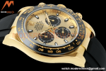 Rolex - Daytona 116518LN 40mm Tungsten Gain Weight Cer YG/RU Champ/Blk ZF SH4130