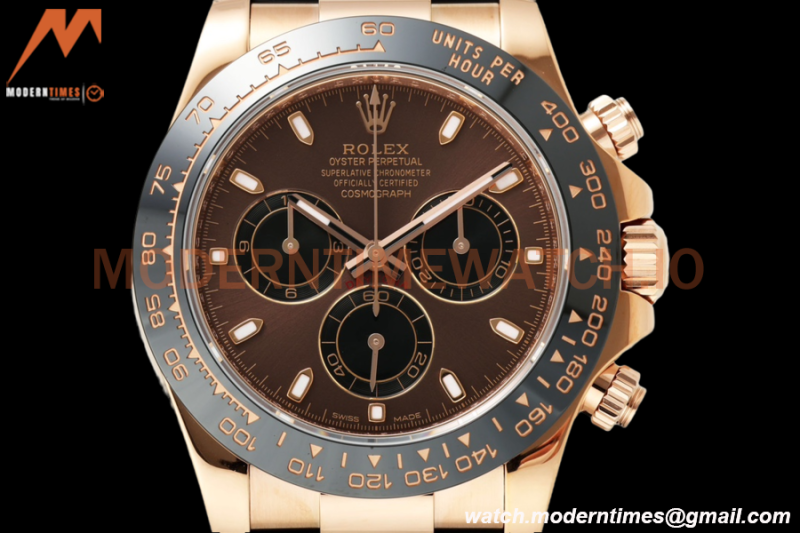 Rolex - Daytona 116515LN 40mm Tungsten Gain Weight Cer RG/RU Brn/Blk ZF SH4130