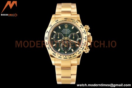 Rolex - Daytona 116508 40mm 904L YG/YG Grn/Stk VSF DD4130