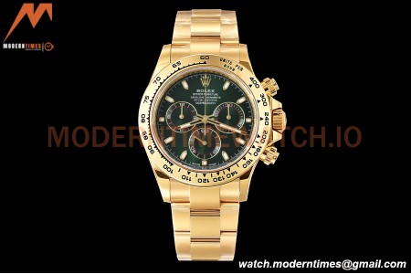 Rolex - Daytona 116508 40mm 904L YG/YG Grn/Stk VSF DD4130