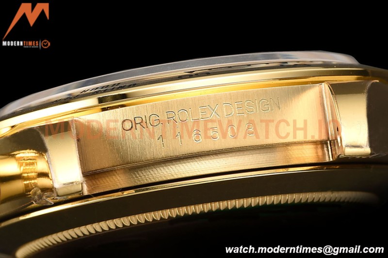 Rolex - Daytona 116508 40mm 904L YG/YG Grn/Stk VSF DD4130