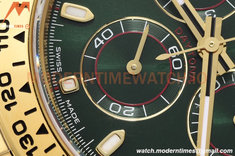 Rolex - Daytona 116508 40mm 904L YG/YG Grn/Stk VSF DD4130