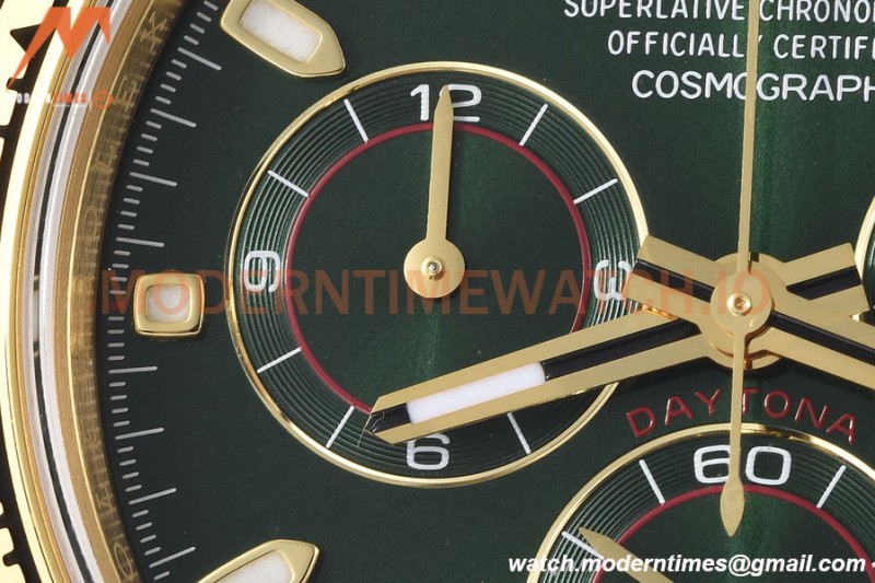 Rolex - Daytona 116508 40mm 904L YG/YG Grn/Stk VSF DD4130