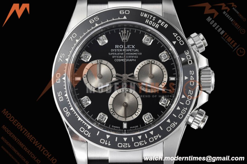 Rolex - Daytona 126519 40mm V2 Gain Weight CER/WG/RU Blk/Silv/Dia VSF DD4131