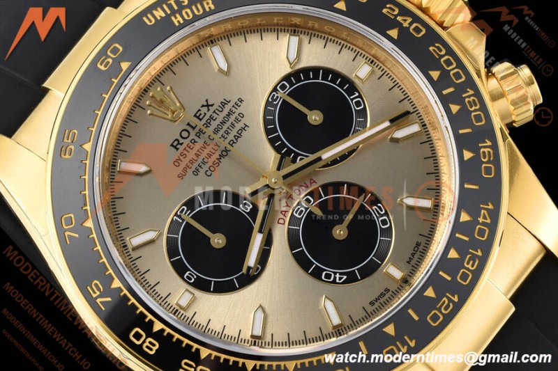 Rolex - Daytona 126518 40mm V2 Gain Weight CER/YG/RU Gold/Blk/Stk VSF DD4131