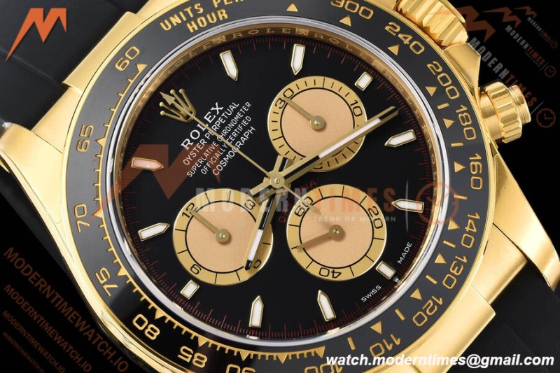 Rolex - Daytona 126518 40mm V2 Gain Weight CER/YG/RU Blk/Gold/Stk VSF DD4131