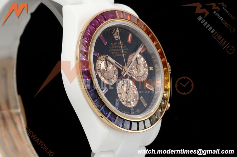 Rolex - Daytona Rainbow 40mm CER/CER Blk/Rbw Black Sonic DD4130 | 롤렉스 - 데이토나 레인보우 40mm CER/CER 블랙/레드/블루 소닉 DD4130