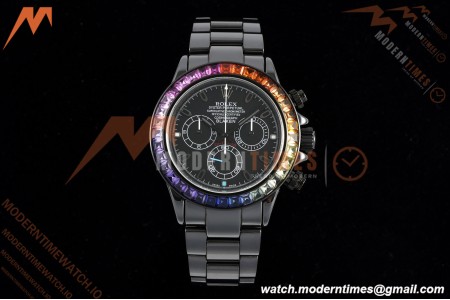 Rolex - Blaken Daytona Rainbow 40mm Diamond DLC/DLC Black/Stk Sonic DD4130