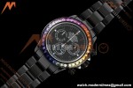 Rolex - Blaken Daytona Rainbow 40mm Diamond DLC/DLC Black/Stk Sonic DD4130 | 롤렉스 - 블레이큰 데이토나 레인보우 40mm 다이아몬드 DLC/DLC 블랙/Stk 소닉 DD4130