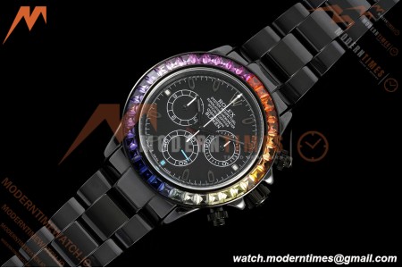 Rolex - Blaken Daytona Rainbow 40mm Diamond DLC/DLC Black/Stk Sonic DD4130