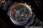 Rolex - Blaken Daytona Rainbow 40mm Diamond DLC/DLC Black/Stk Sonic DD4130 | 롤렉스 - 블레이큰 데이토나 레인보우 40mm 다이아몬드 DLC/DLC 블랙/Stk 소닉 DD4130