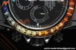 Rolex - Blaken Daytona Rainbow 40mm Diamond DLC/DLC Black/Stk Sonic DD4130 | 롤렉스 - 블레이큰 데이토나 레인보우 40mm 다이아몬드 DLC/DLC 블랙/Stk 소닉 DD4130