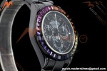 Rolex - Blaken Daytona Rainbow 40mm Diamond DLC/DLC Black/Stk Sonic DD4130 | 롤렉스 - 블레이큰 데이토나 레인보우 40mm 다이아몬드 DLC/DLC 블랙/Stk 소닉 DD4130