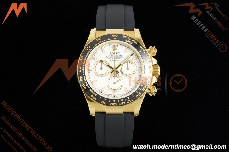 Rolex - Daytona 126518LN 40mm V10 Gain Weight CER/YG/RU Wht/Stk QF SH4131