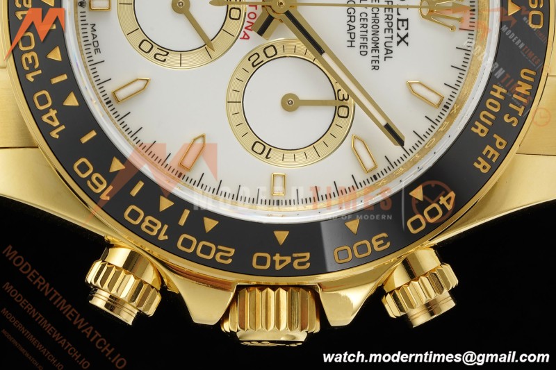 Rolex - Daytona 126518LN 40mm V10 Gain Weight CER/YG/RU Wht/Stk QF SH4131