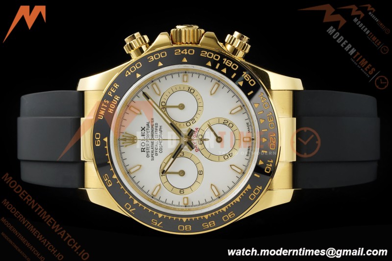 Rolex - Daytona 126518LN 40mm V10 Gain Weight CER/YG/RU Wht/Stk QF SH4131