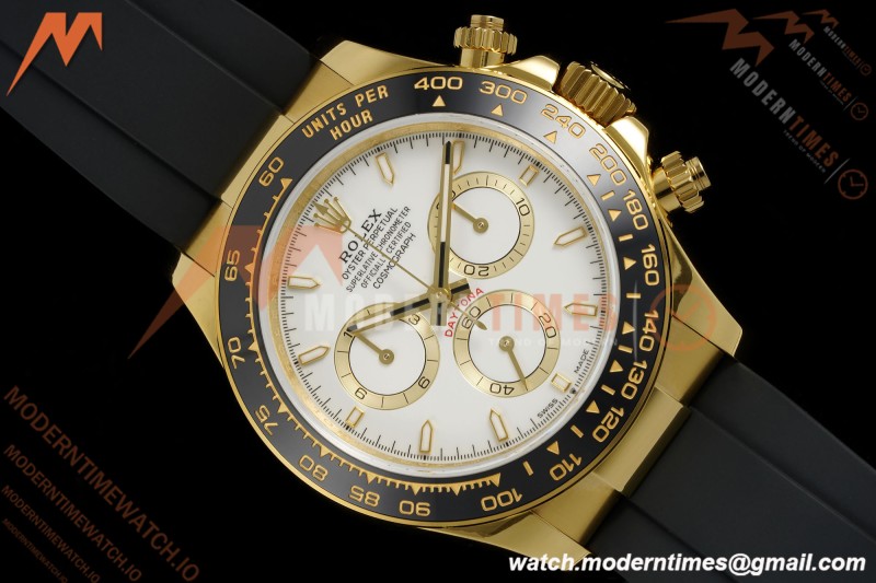 Rolex - Daytona 126518LN 40mm V10 Gain Weight CER/YG/RU Wht/Stk QF SH4131
