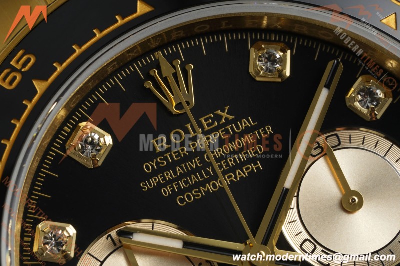 Rolex - Daytona 126518LN 40mm V10 Gain Weight CER/YG/RU Blk/Gold/Dia QF SH4131