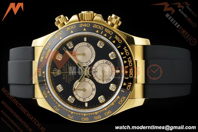 Rolex - Daytona 126518LN 40mm V10 Gain Weight CER/YG/RU Blk/Gold/Dia QF SH4131