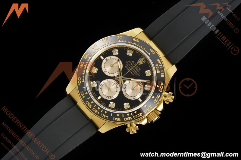 Rolex - Daytona 126518LN 40mm V10 Gain Weight CER/YG/RU Blk/Gold/Dia QF SH4131
