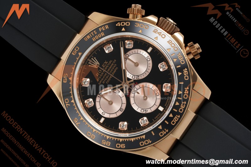 Rolex - Daytona 126515LN 40mm V10 Gain Weight CER/RG/RU Blk/RG/Dia QF SH4131