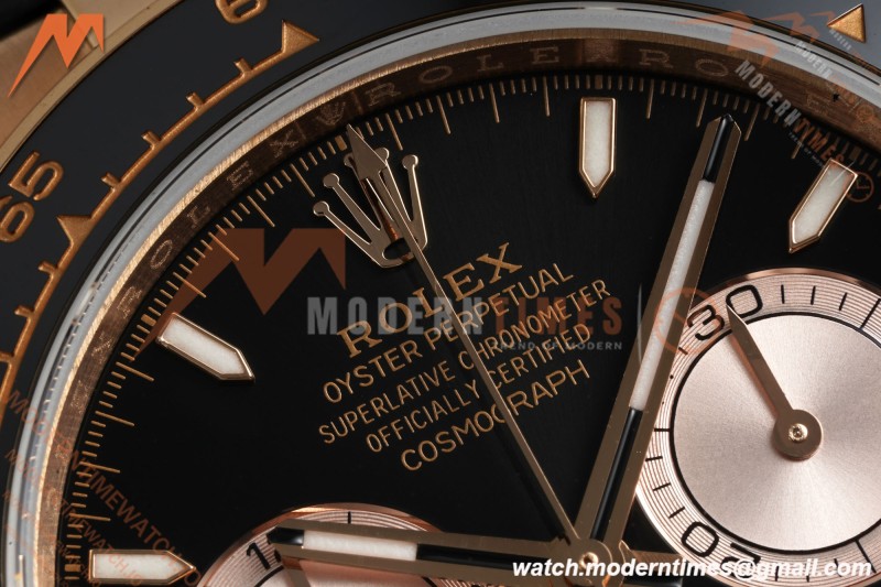 Rolex - Daytona 126515LN 40mm V10 Gain Weight CER/RG/RU Blk/RG/Stk QF SH4131