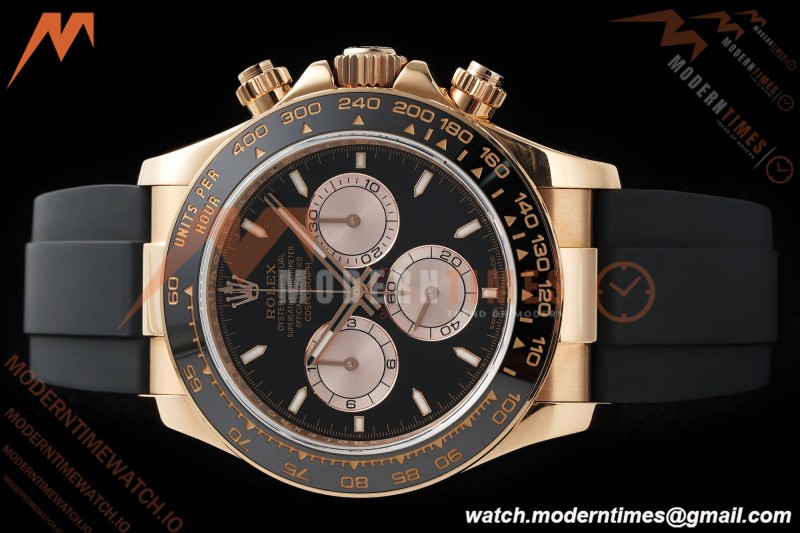 Rolex - Daytona 126515LN 40mm V10 Gain Weight CER/RG/RU Blk/RG/Stk QF SH4131