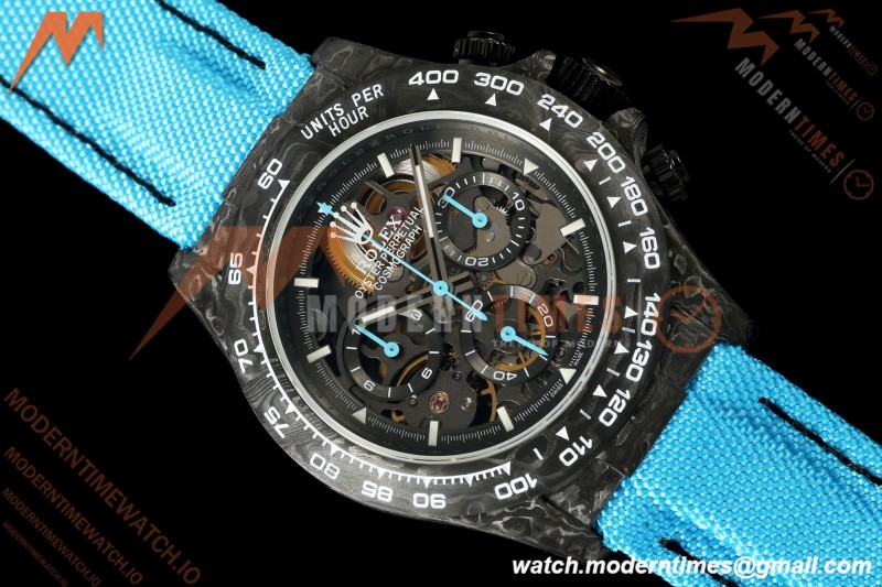 Rolex - Daytona Blaken 40mm CER 904L FC/NY Blk/Blu Skeleton GETF SA4130 | 롤렉스 - 데이토나 블레이큰 40mm CER 904L FC/NY 블랙/블루 스켈레톤 GETF SA4130