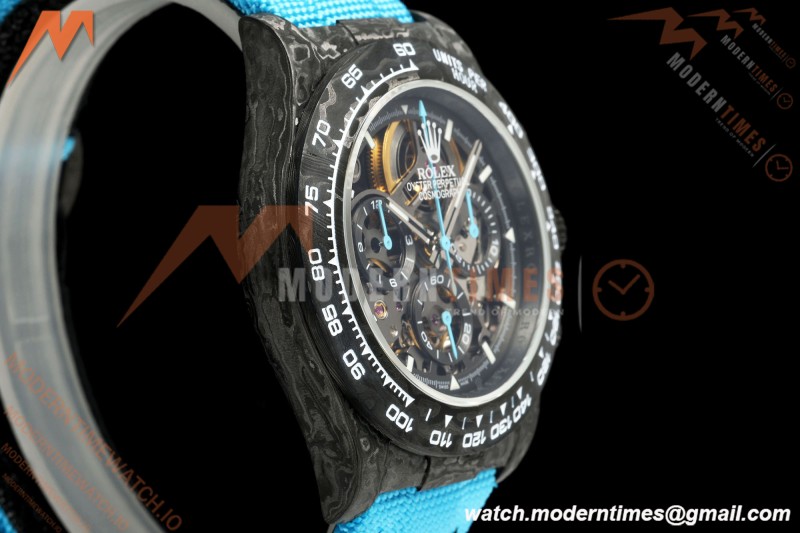 Rolex - Daytona Blaken 40mm CER 904L FC/NY Blk/Blu Skeleton GETF SA4130 | 롤렉스 - 데이토나 블레이큰 40mm CER 904L FC/NY 블랙/블루 스켈레톤 GETF SA4130