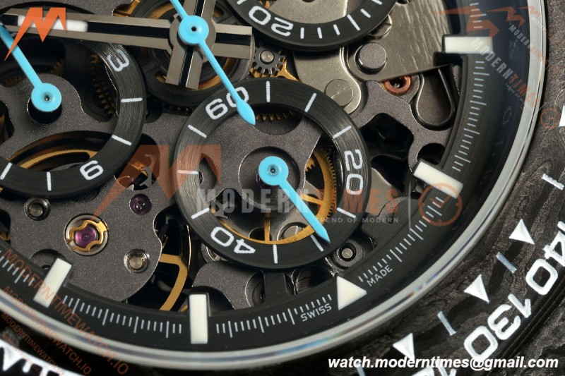 Rolex - Daytona Blaken 40mm CER 904L FC/NY Blk/Blu Skeleton GETF SA4130 | 롤렉스 - 데이토나 블레이큰 40mm CER 904L FC/NY 블랙/블루 스켈레톤 GETF SA4130
