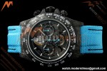Rolex - Daytona Blaken 40mm CER 904L FC/NY Blk/Blu Skeleton GETF SA4130 | 롤렉스 - 데이토나 블레이큰 40mm CER 904L FC/NY 블랙/블루 스켈레톤 GETF SA4130