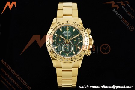 Rolex - Daytona 116508 40mm Tungsten Gain Weight YG/YG Green Dial 3CF V2 SH4130
