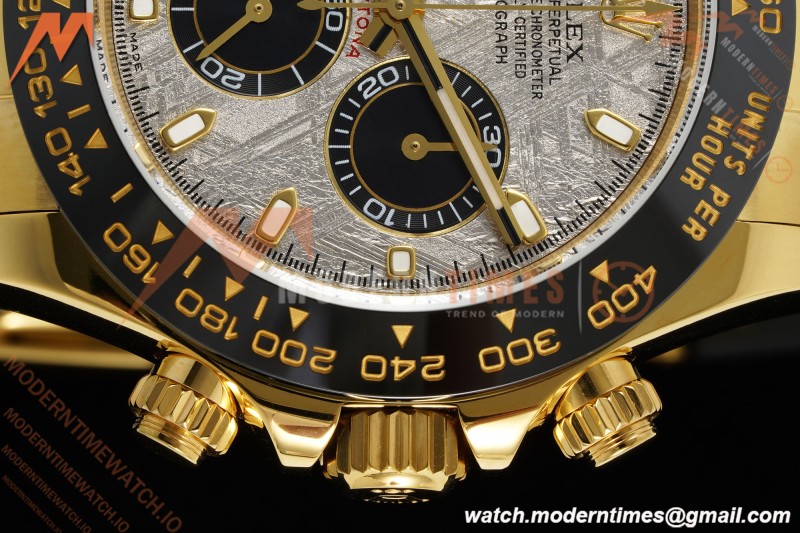 Rolex - Daytona 116518LN 40mm Tungsten Gain Weight YG/RU Meteorite Dial 3CF V2 SH4130 | 롤렉스 - 데이토나 116518LN 40mm 텅스텐 게인 웨이트 YG/RU 운석 다이얼 3CF V2 SH4130