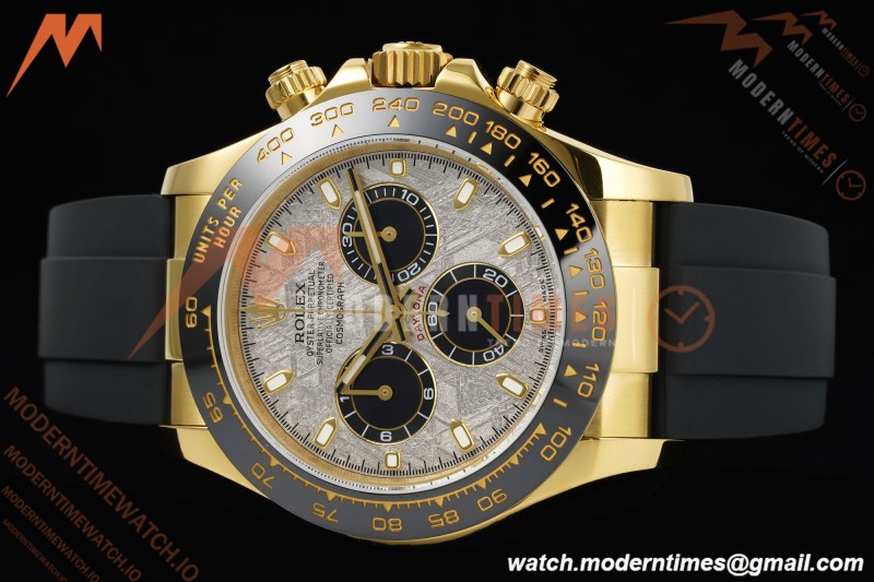 Rolex - Daytona 116518LN 40mm Tungsten Gain Weight YG/RU Meteorite Dial 3CF V2 SH4130 | 롤렉스 - 데이토나 116518LN 40mm 텅스텐 게인 웨이트 YG/RU 운석 다이얼 3CF V2 SH4130